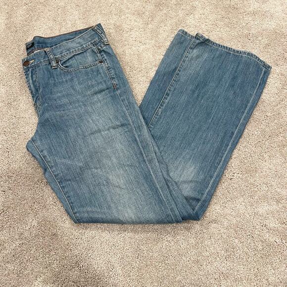 J Crew Women's Denim Jean Hipslung Light Wash Bootcut 100% Cotton‎ Size 31 - Picture 1 of 9